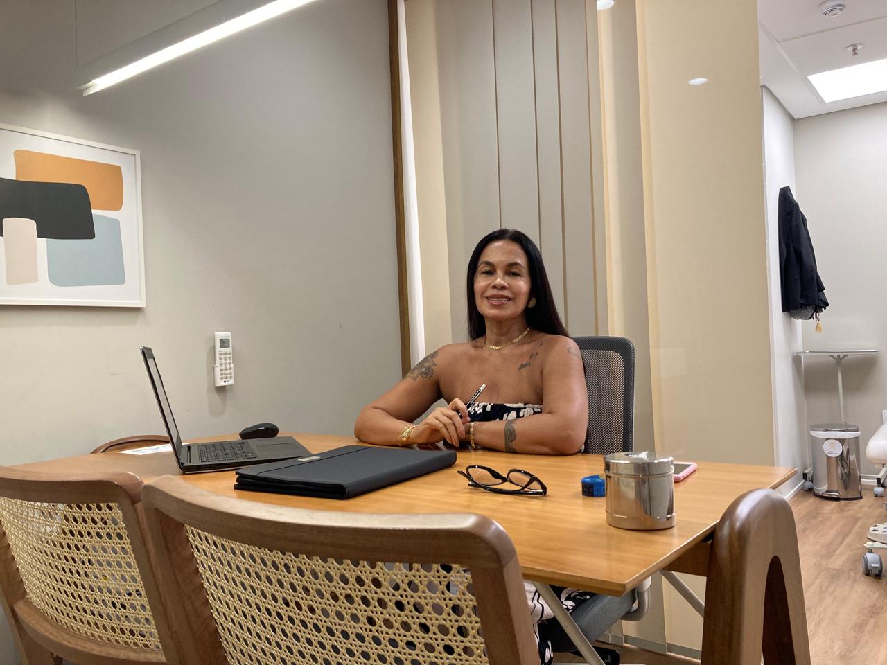 Ambiente acolhedor do consultório